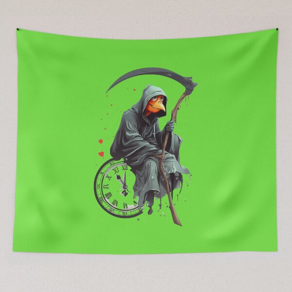 Item preview, banksy grim reaper clock designed and sold by Gianyyu.