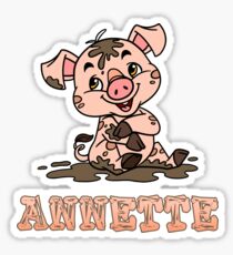 Annette Piggy Sticker