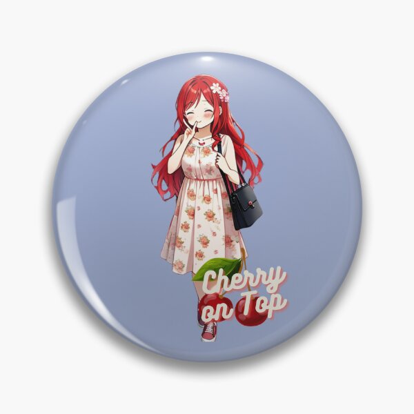 Item preview, Red-Haired Sweetness: Your Space's Cherry on Top designed and sold by Anime-Community.