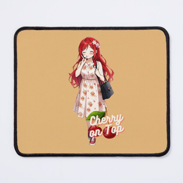 Item preview, Red-Haired Sweetness: Your Space's Cherry on Top designed and sold by Anime-Community.