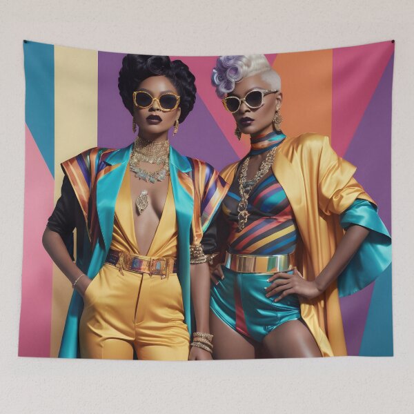 Item preview, Vintage Lesbian Elegance: Expressive Fashion in Vibrant Hues designed and sold by whimsiqueer.