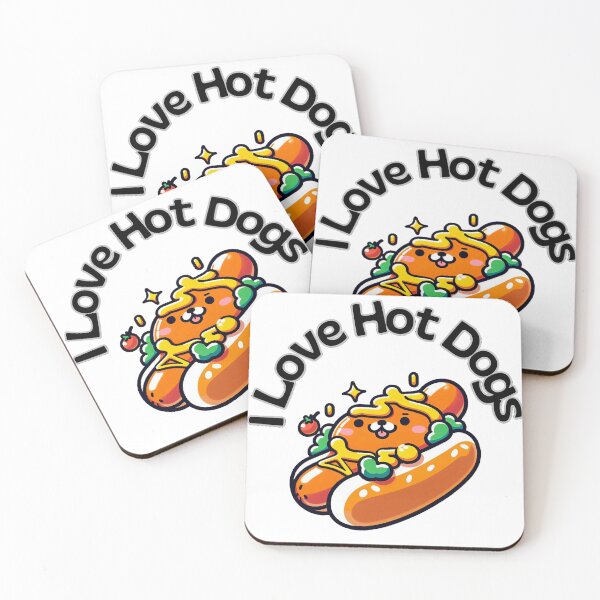 Item preview, I Love hot dogs designed and sold by wakuwakuhouse.