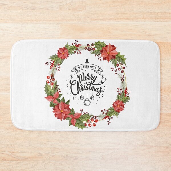 Item preview, We Wish You a Merry Christmas Wreath designed and sold by TidyKitchenInc.