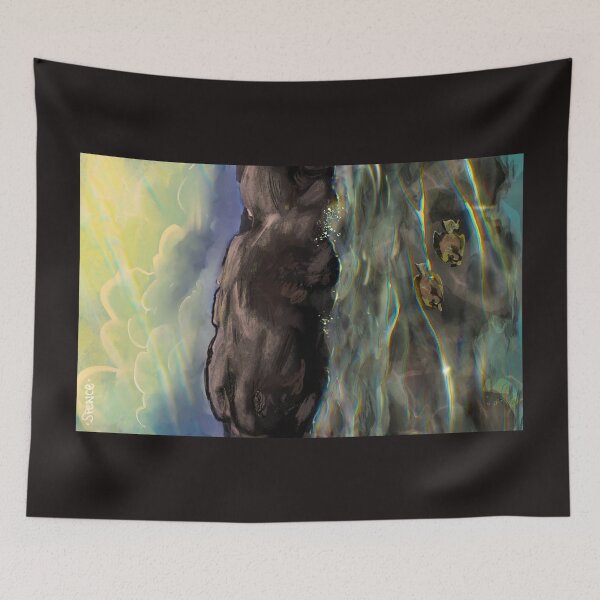Item preview, Naso Tang Fish Swimming in Rocky Shallows designed and sold by kspence66.