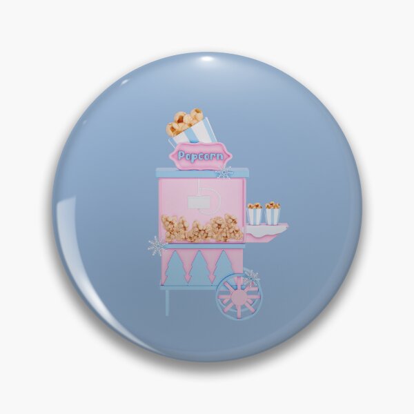 Item preview, Christmas carnival winter theme , pastel style - pop corn cart designed and sold by EyestudioDesign.