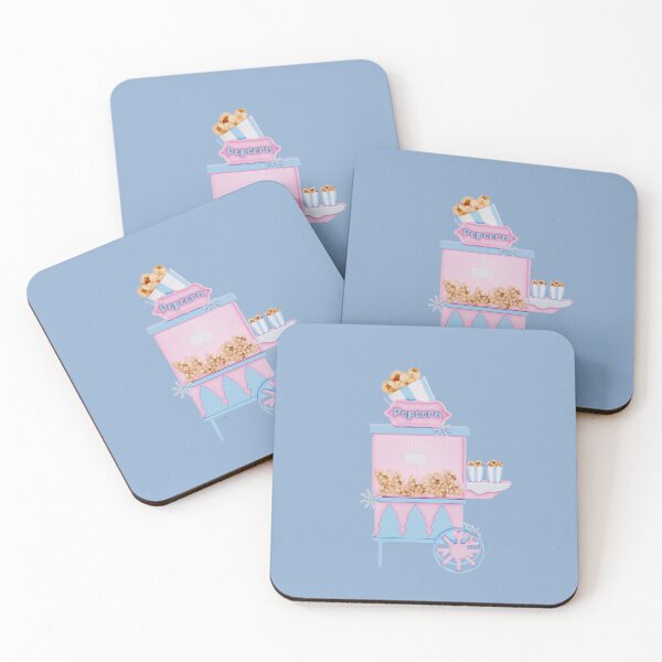 Item preview, Christmas carnival winter theme , pastel style - pop corn cart designed and sold by EyestudioDesign.