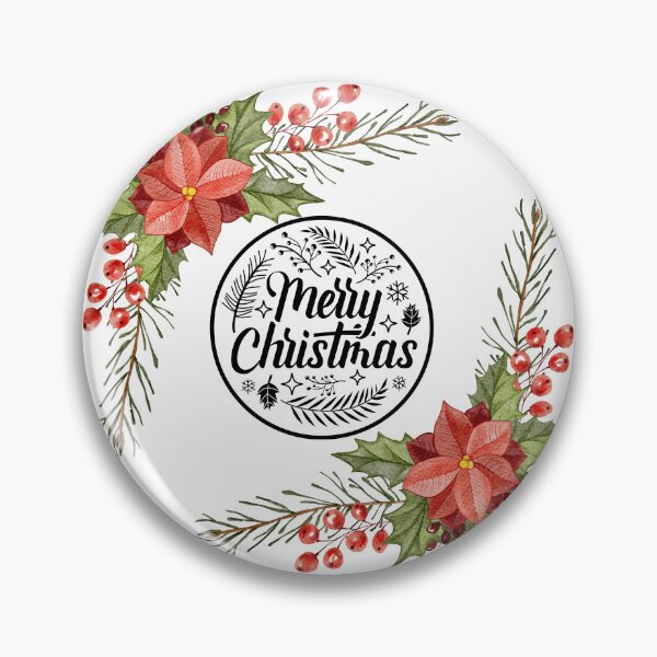Item preview, Squared Merry Christmas Wreath designed and sold by TidyKitchenInc.