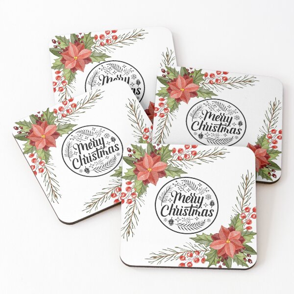 Item preview, Squared Merry Christmas Wreath designed and sold by TidyKitchenInc.
