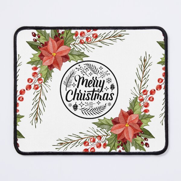 Item preview, Squared Merry Christmas Wreath designed and sold by TidyKitchenInc.
