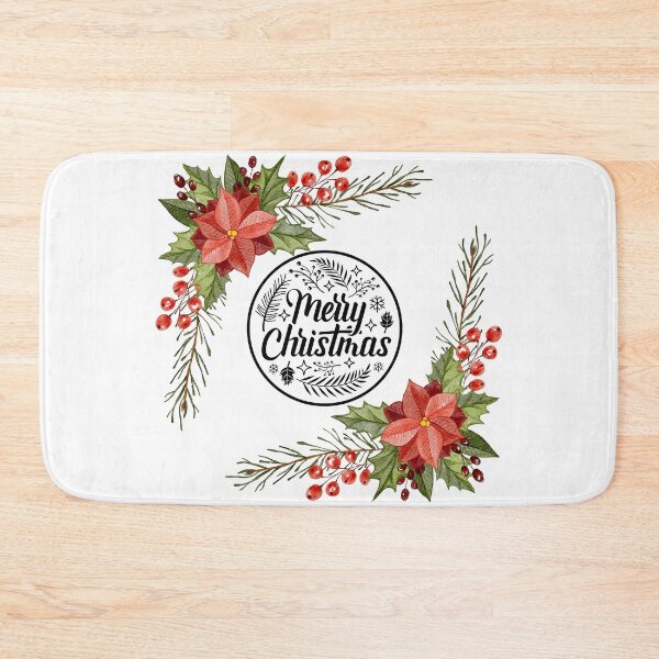 Item preview, Squared Merry Christmas Wreath designed and sold by TidyKitchenInc.