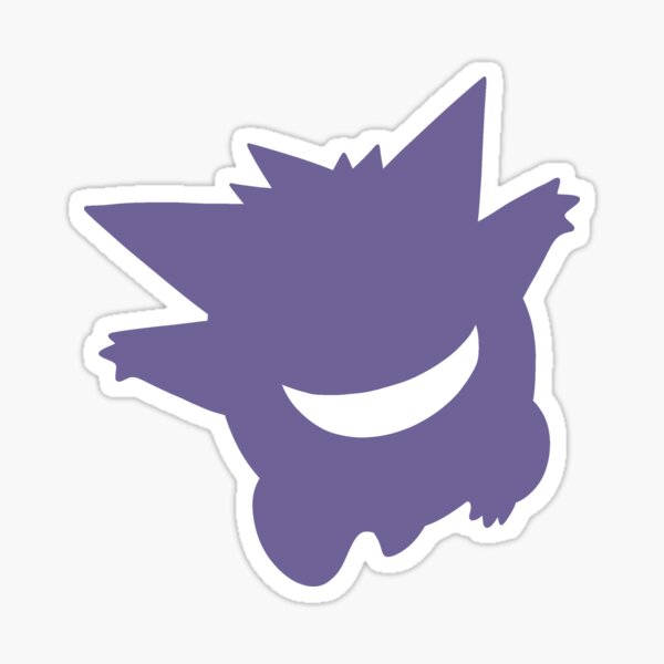 Neon Gengar Pokemon Stickers 