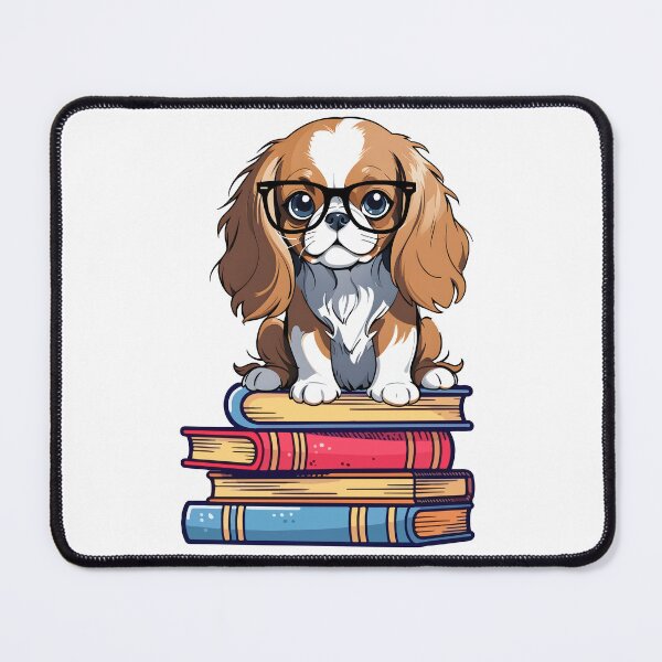 Item preview, Cavalier King Charles Spaniel and Books designed and sold by TheAnimalZ00.