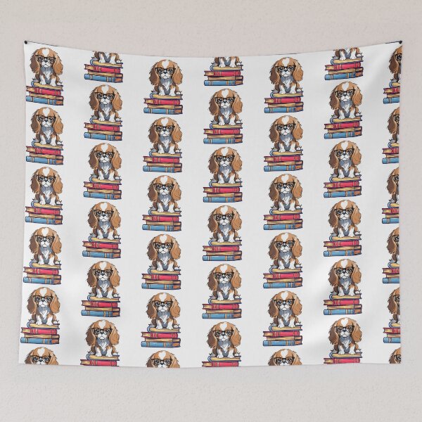 Item preview, Cavalier King Charles Spaniel and Books designed and sold by TheAnimalZ00.