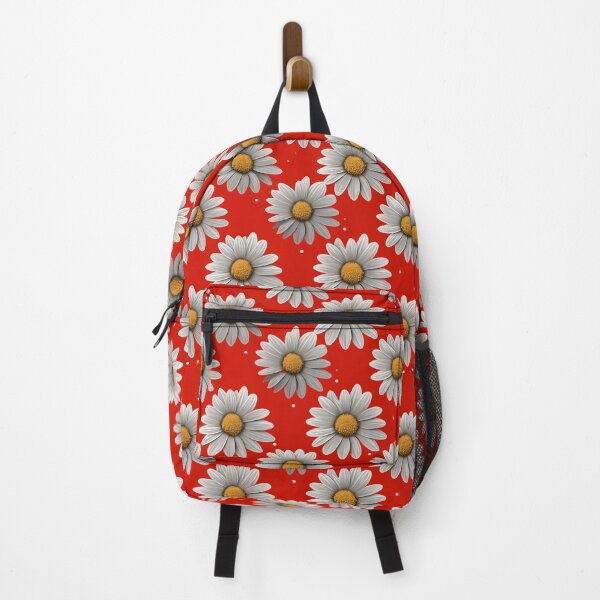 Item preview, Daisy Flower 3D Pattern Red Candy background designed and sold by Sototos® ⭐⭐⭐⭐⭐.
