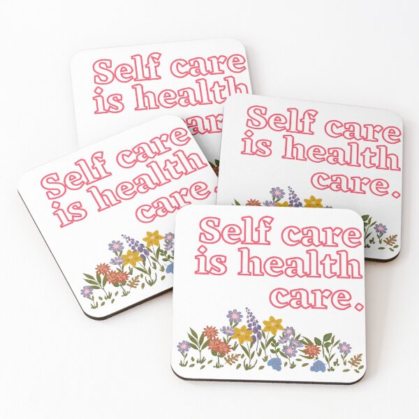 Item preview, Self care is healthcare floral  designed and sold by LibrarianLauren.