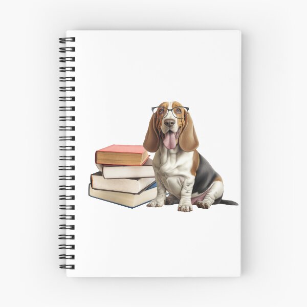 Item preview, Basset Hound And Books designed and sold by TheAnimalZ00.