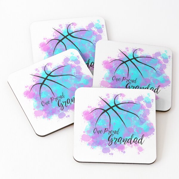 Item preview, Basketball- One Proud Grandad- pink and blue designed and sold by SoshanaC.