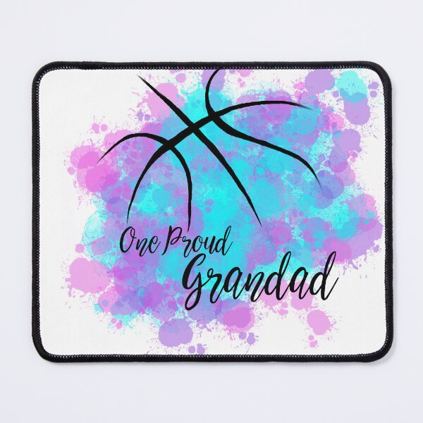 Item preview, Basketball- One Proud Grandad- pink and blue designed and sold by SoshanaC.