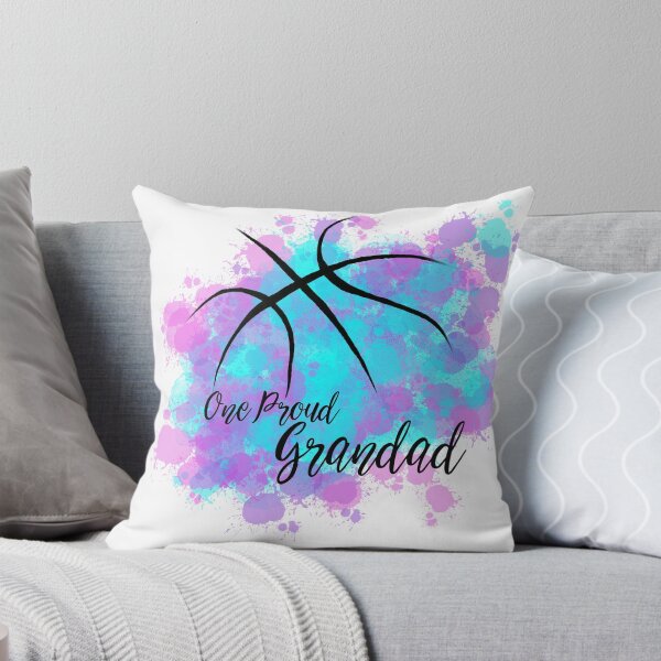 Item preview, Basketball- One Proud Grandad- pink and blue designed and sold by SoshanaC.