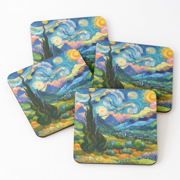 Item preview, van gogh-style landscape designed and sold by WopaDesign.