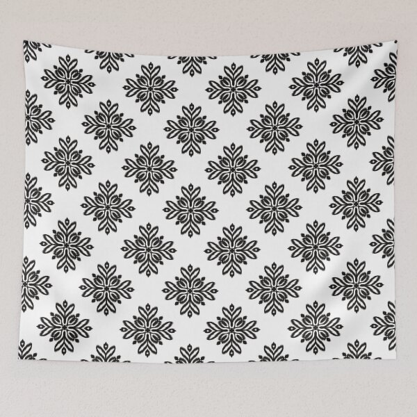 Item preview, Black, white Traditional Elegance Meets Modern Geometry, Ethnic Patterns, Geometric Textures, Accessories and home decor, special day, couples  designed and sold by Nokart.