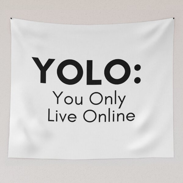 Item preview, YOLO You only live online designed and sold by TrendIt-.