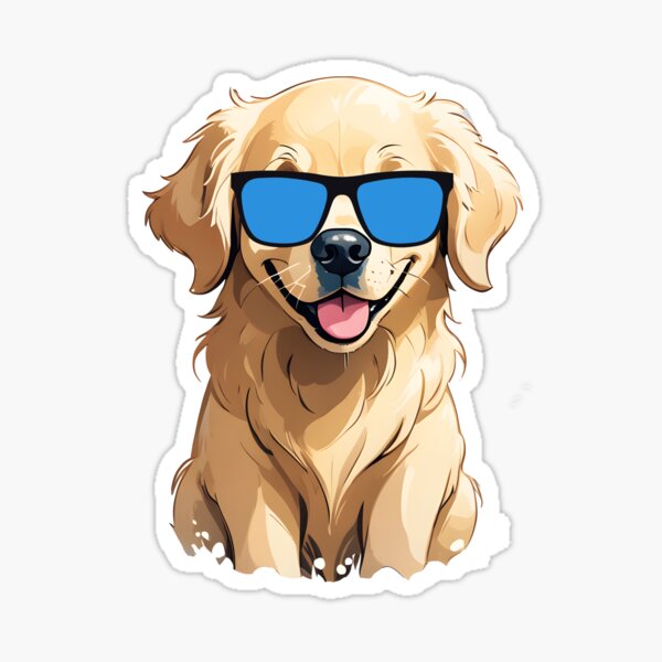Item preview, Golden Retriever mit Sonnenbrille designed and sold by TheAnimalZ00.
