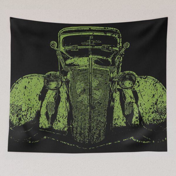 Item preview, Distressed Classic Vintage Car 80s Green Version designed and sold by pelagio.
