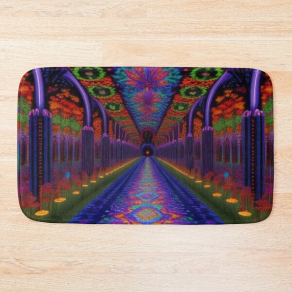 Item preview, Colorful Psychedelic Trippy Floral Hall designed and sold by TheDarkWardrobe.
