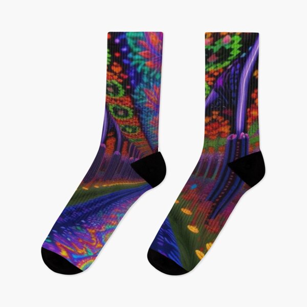 Item preview, Colorful Psychedelic Trippy Floral Hall designed and sold by TheDarkWardrobe.