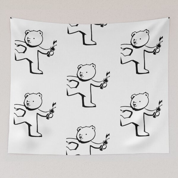 Item preview, Banksy Teddy Bear  designed and sold by Gianyyu.