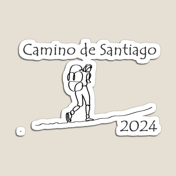 Artikel-Vorschau von 2024 Camino de Santiago Solo-Wanderer-Design (dunkles Bild für helle Hintergründe), designt und verkauft von bnaughton242.