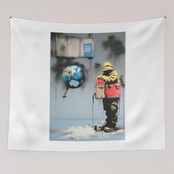 Item preview, Banksy Save My World (2) designed and sold by Gianyyu.