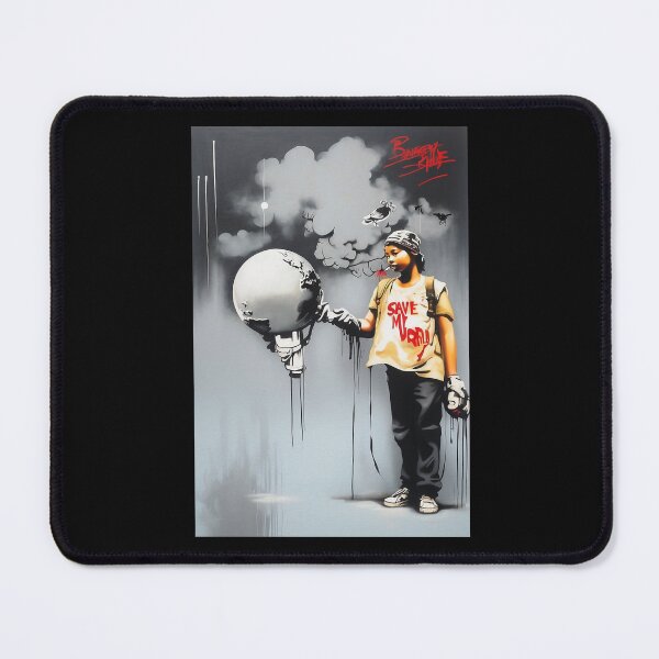 Item preview, Banksy Save My World designed and sold by Gianyyu.