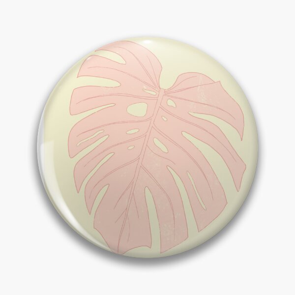 Item preview, Monstera Leaf (pink yellow version) designed and sold by Melissathecouch.
