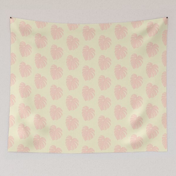 Item preview, Monstera Leaf (pink yellow version) designed and sold by Melissathecouch.