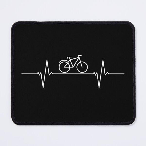 Item preview, Cycling Heartbeat Pulse Line Bicycle EKG cool design for Cyclist designed and sold by venomousvector.