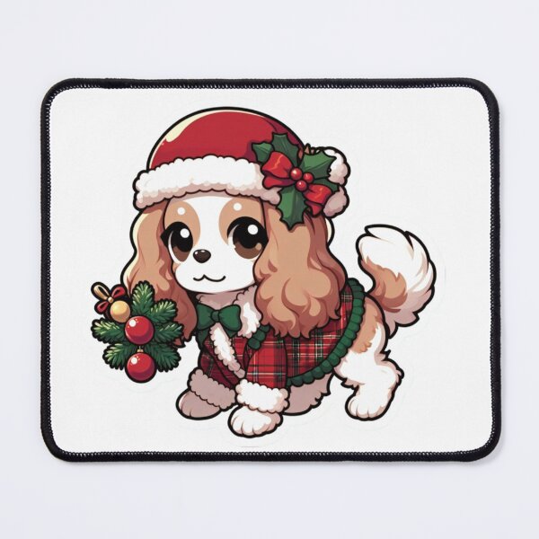 Item preview, Chibi English Cocker Spaniel in Christmas designed and sold by City0fDreams.