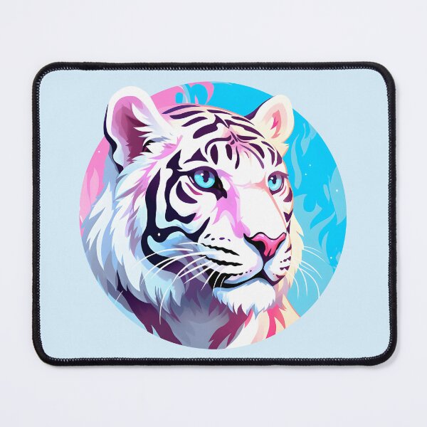 Item preview, Subtle Trans Pride White Tiger designed and sold by ArtliciousHUMAN.