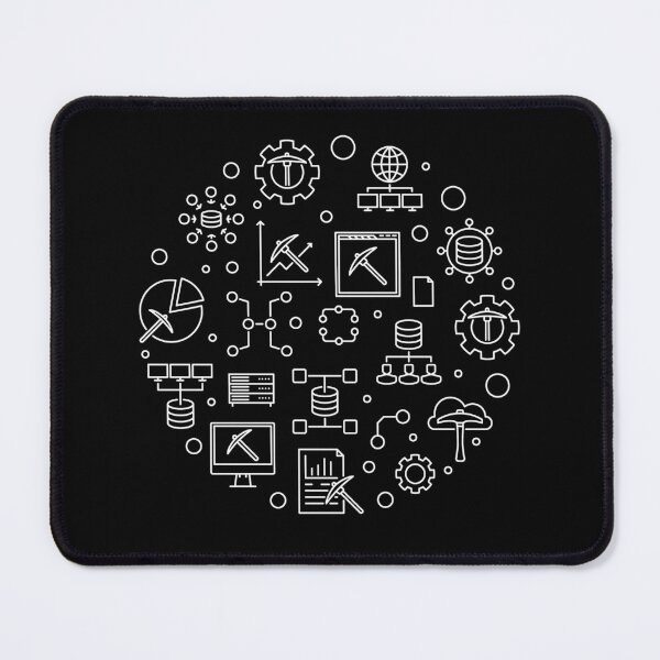 Item preview, Data Mining - Computer Science outline round design for PC geek designed and sold by venomousvector.