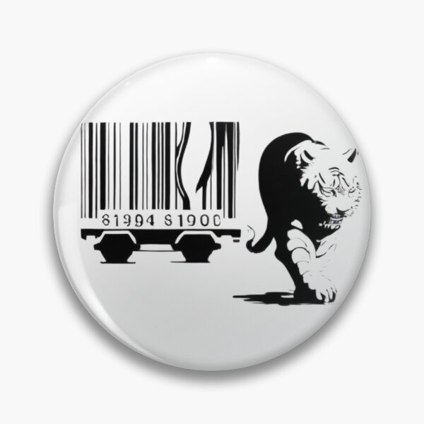 Item preview, Banksy Print Tiger Barcode designed and sold by Gianyyu.