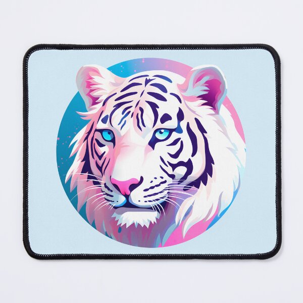 Item preview, Subtle Trans Pride White Tiger designed and sold by ArtliciousHUMAN.