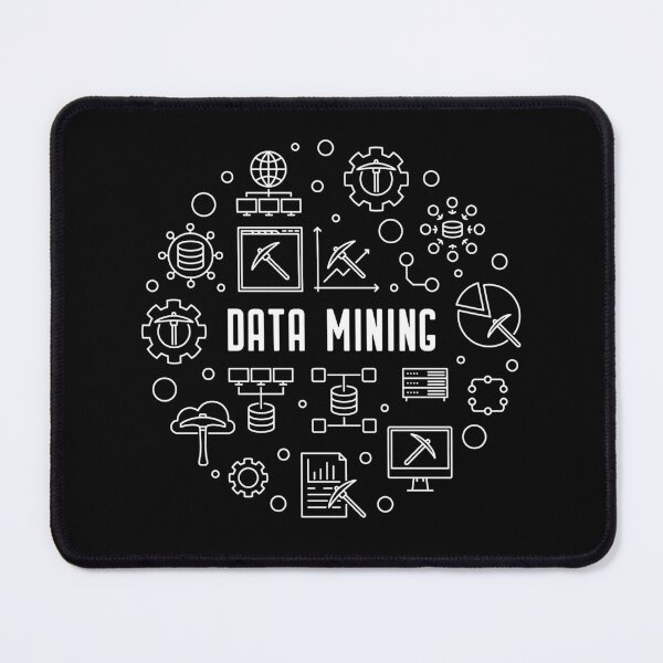 Item preview, Data Mining Computer Science circle shaped thin line design designed and sold by venomousvector.
