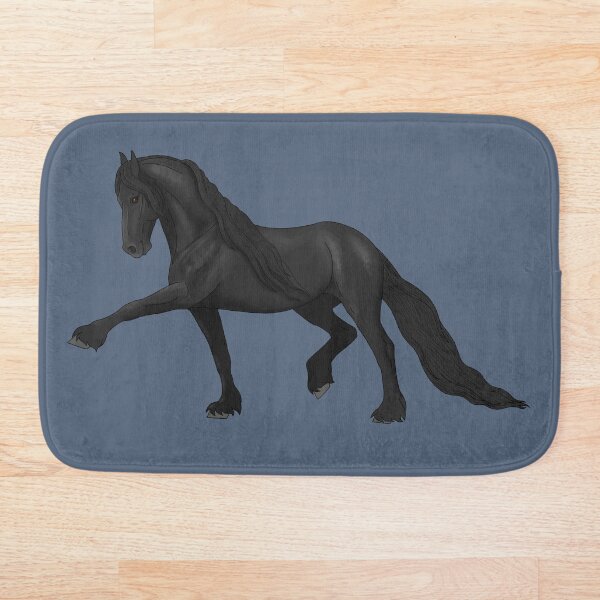 Item preview, Beautiful Black Friesian at Extended Trot designed and sold by DappledMoon.
