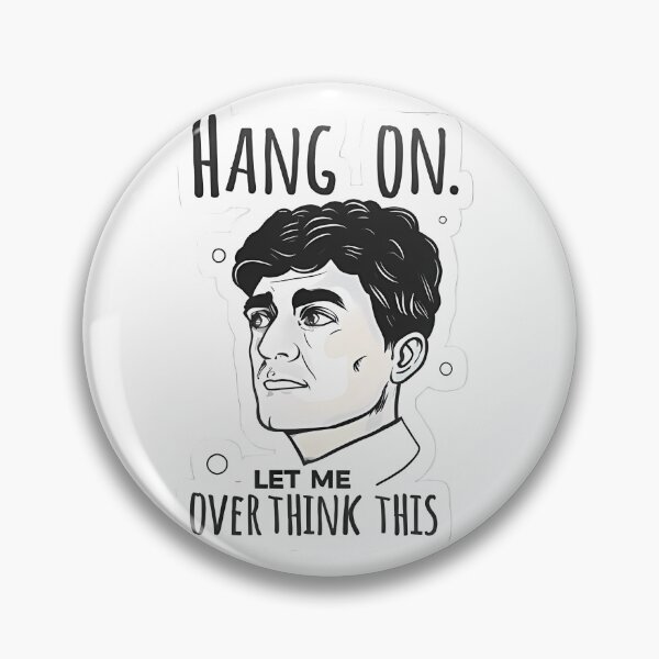Item preview, A man thinking with hang on let me overthink this (t.s) designed and sold by Ahmedhazem12.