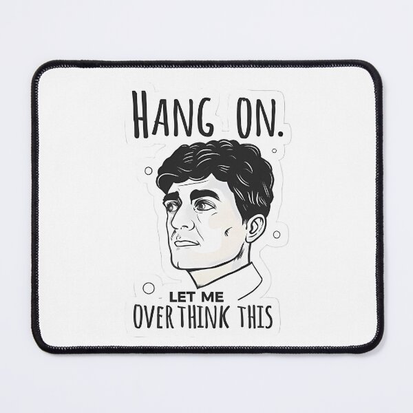 Item preview, A man thinking with hang on let me overthink this (t.s) designed and sold by Ahmedhazem12.