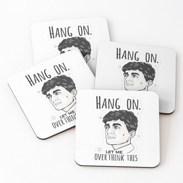 Item preview, A man thinking with hang on let me overthink this (t.s) designed and sold by Ahmedhazem12.