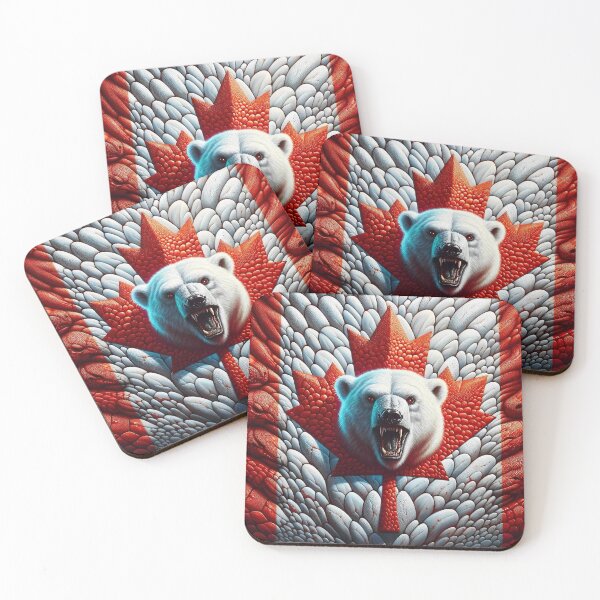 Item preview, The Canadian flag of polar bear terror serpents  designed and sold by Cord75.