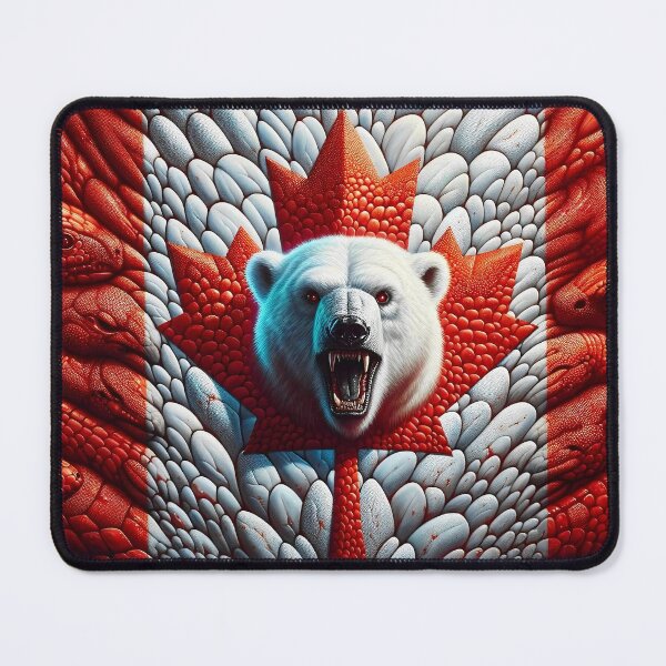 Item preview, The Canadian flag of polar bear terror serpents designed and sold by Cord75.