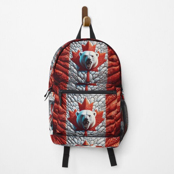 Item preview, The Canadian flag of polar bear terror serpents designed and sold by Cord75.
